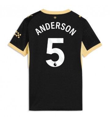 Manchester City Elliot Anderson #5 Udebanetrøje Dame 2026-27 Kortærmet Manchester City Elliot Anderson #5 Udebanetrøje Dame 2026-27 Kortærmet